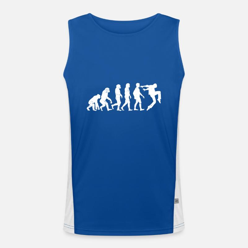 Tanz evolution tänzer dance geschenk tanzen Funktionelles Kontrast-Tank Top für Männer 