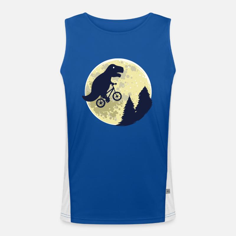 Dinosaurier Mond lustig T-Rex Geschenk Geburt Funktionelles Kontrast-Tank Top für Männer 