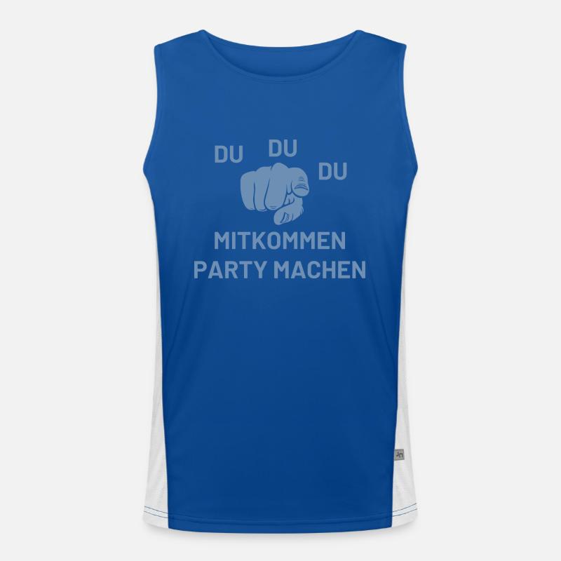 Du Du Du Mitkommen Party machen Funktionelles Kontrast-Tank Top für Männer 