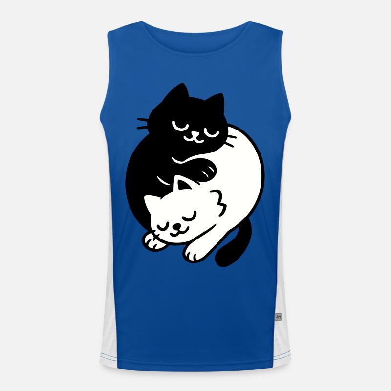 Chats Ying-Yang #2 Débardeur respirant contrasté Homme 