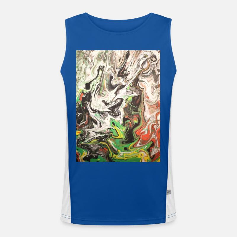 Dämoniko Funktionelles Kontrast-Tank Top für Männer 