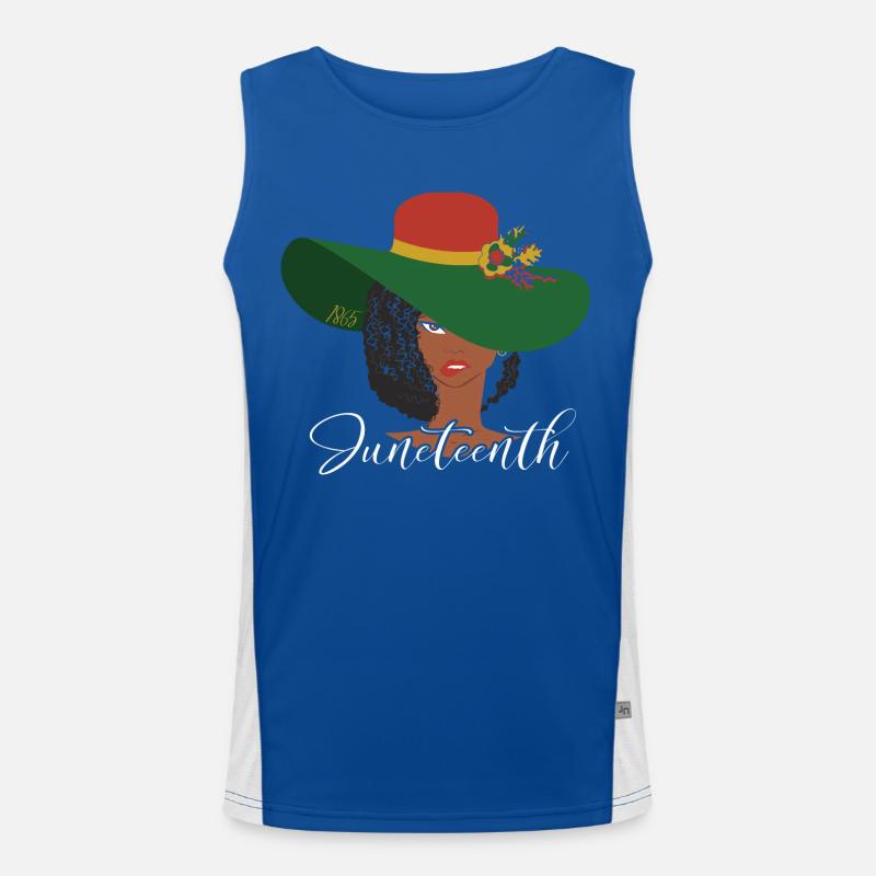 Juneteenth Black History Day Pride Gift Men's Functional Contrast Tank Top 