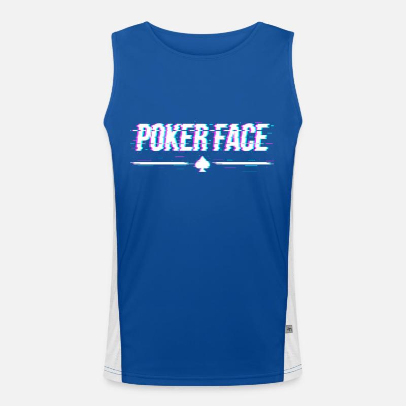 poker face Men's Functional Contrast Tank Top 