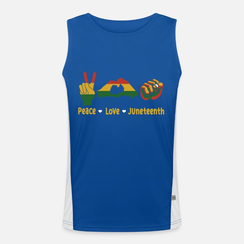 Juneteenth Black History Day Pride Gift Men's Functional Contrast Tank Top 
