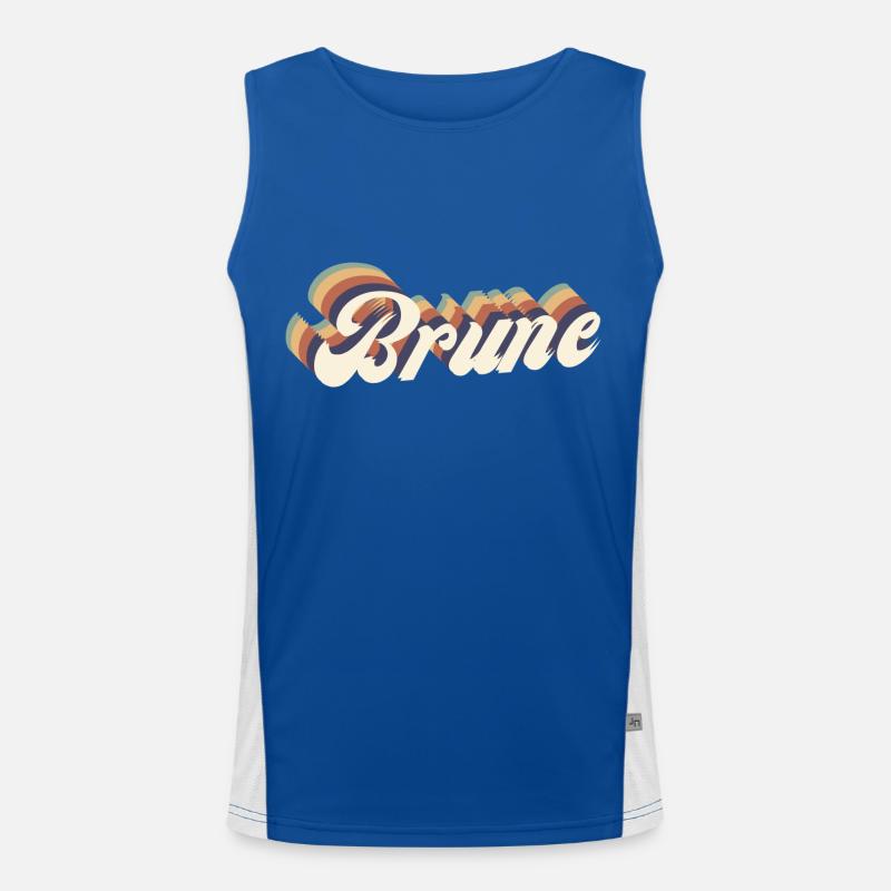 Brune vintage Débardeur respirant contrasté Homme 