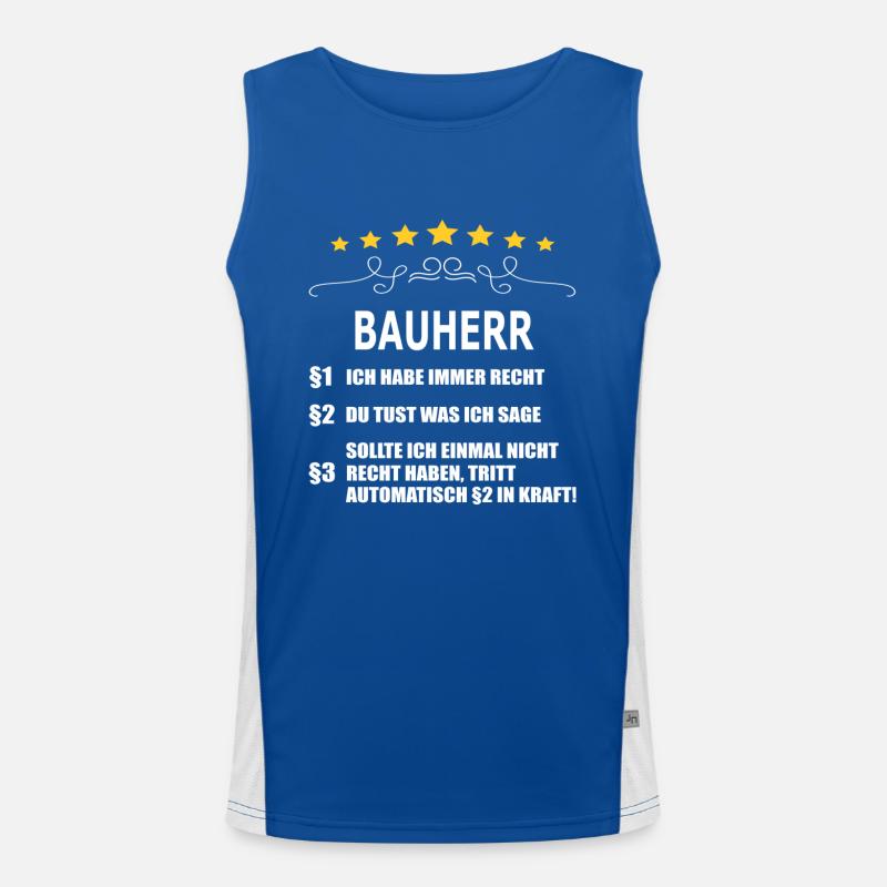 BAUHERR Funktionelles Kontrast-Tank Top für Männer 