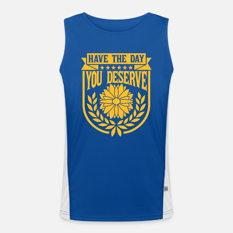 the day you deserve Men's Functional Contrast Tank Top 