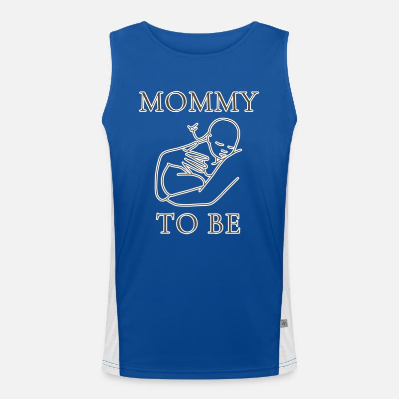 Conception de silhouette de maman en devenir Débardeur respirant contrasté Homme 