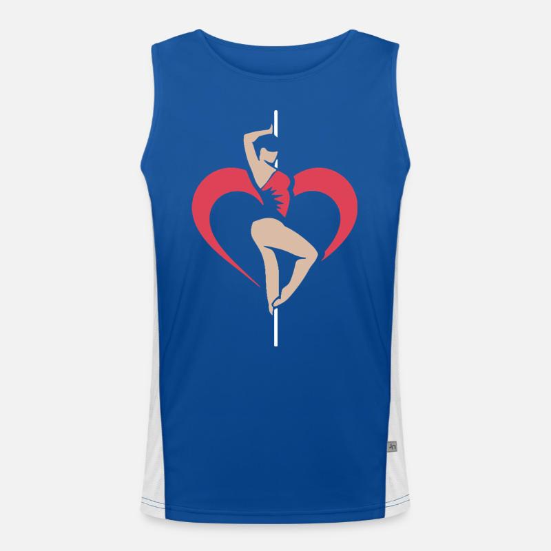 Pole Dance Pole Tänzerin Stangentanz Funktionelles Kontrast-Tank Top für Männer 