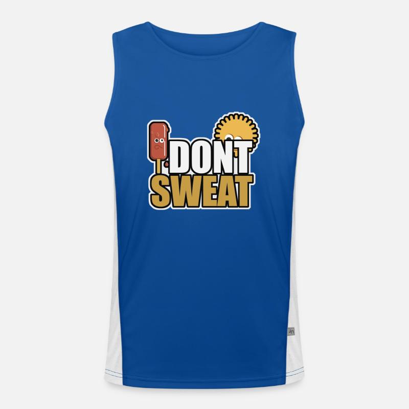 I dont sweat Men's Functional Contrast Tank Top 