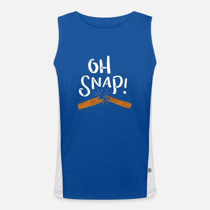 Oh snap! Durchgebrochen Funktionelles Kontrast-Tank Top für Männer 