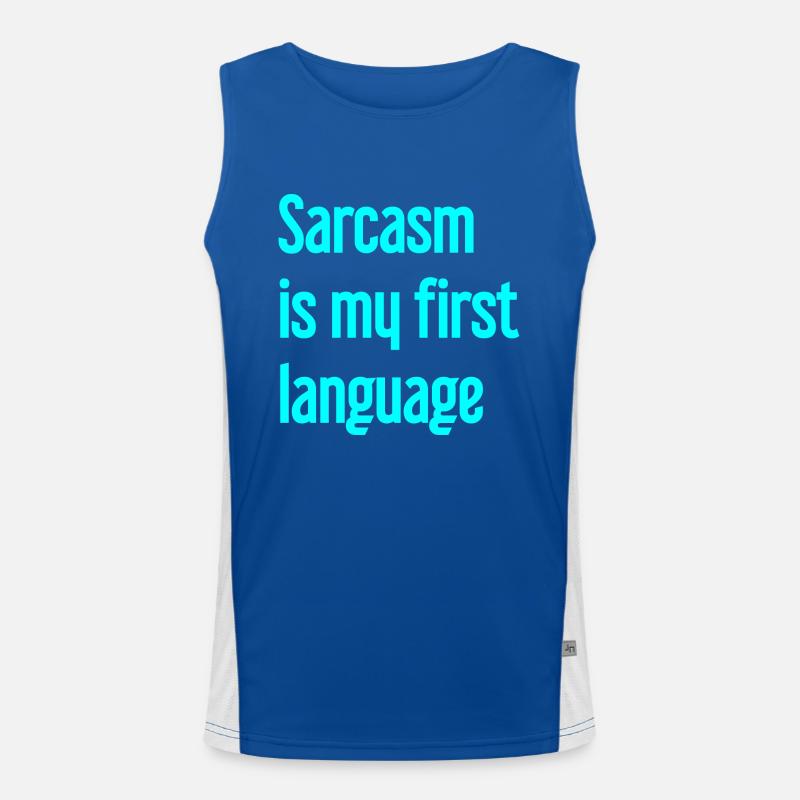 Sarcasm Pro Men's Functional Contrast Tank Top 