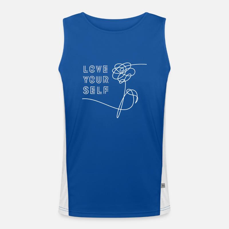 LIEBT EUCH. Funktionelles Kontrast-Tank Top für Männer 