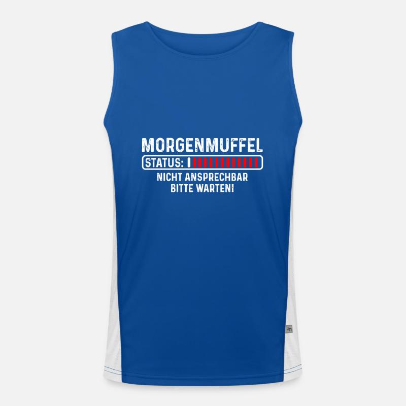 Morgenmuffel - Status Funktionelles Kontrast-Tank Top für Männer 