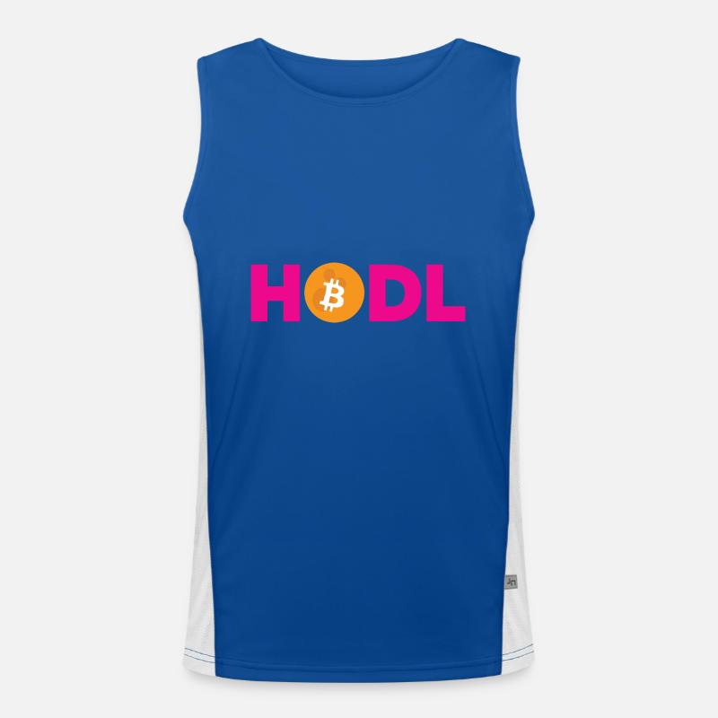 Bitcoin Plan B BTC Satoshi Krypto Hodl Maximalist Funktionelles Kontrast-Tank Top für Männer 