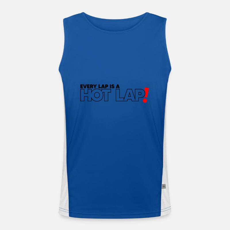 Chaque tour est une tenue de course vintage Hot Lap pour Débardeur respirant contrasté Homme 