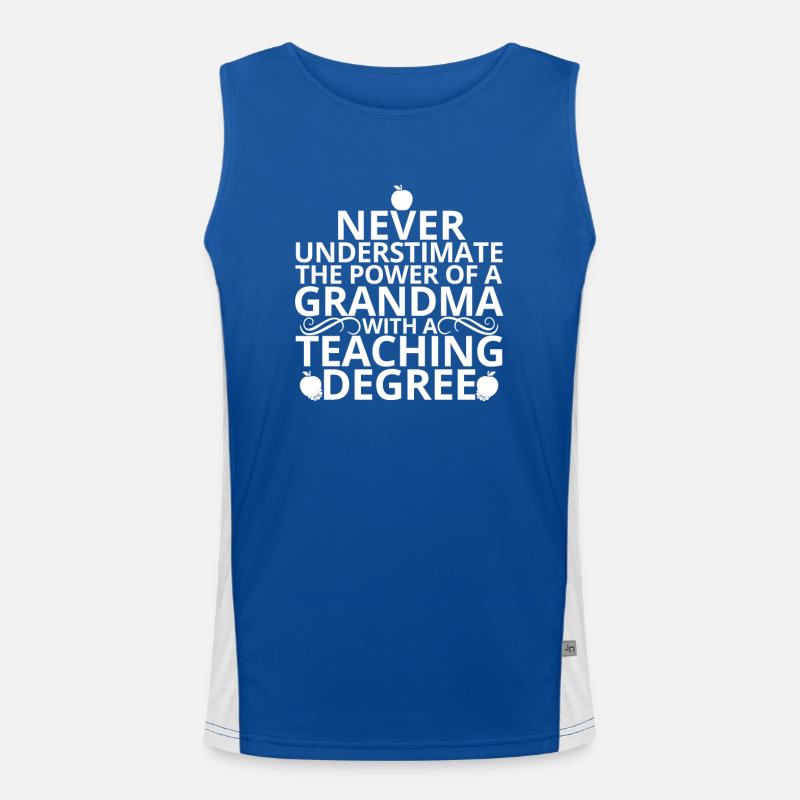 Oma Funktionelles Kontrast-Tank Top für Männer 
