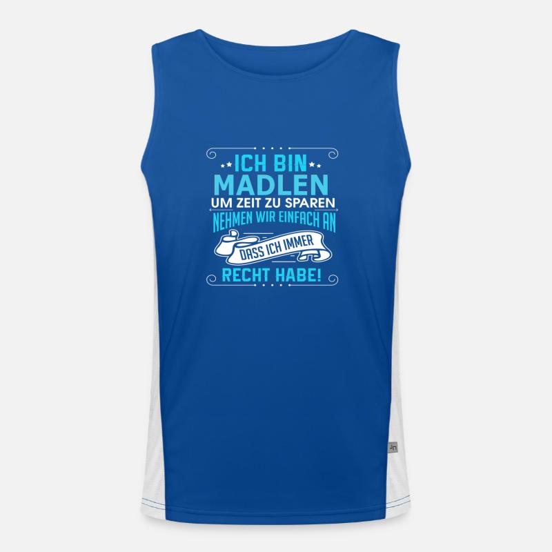 MADLEN Funktionelles Kontrast-Tank Top für Männer 