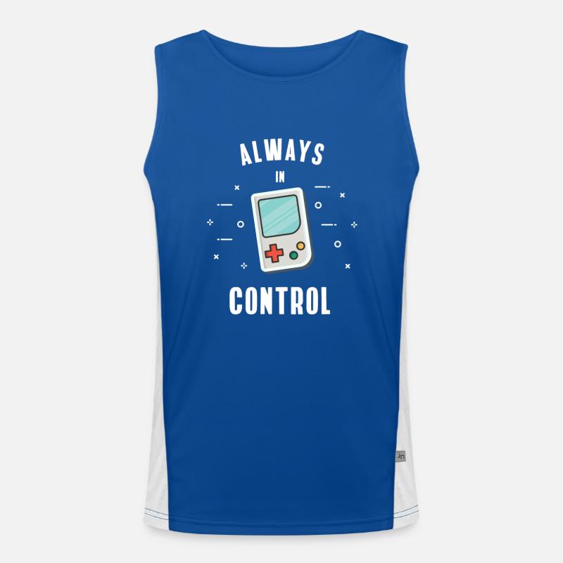 Gamer Retro Computer PC Nerd Gaming nerd geek play Men's Functional Contrast Tank Top 