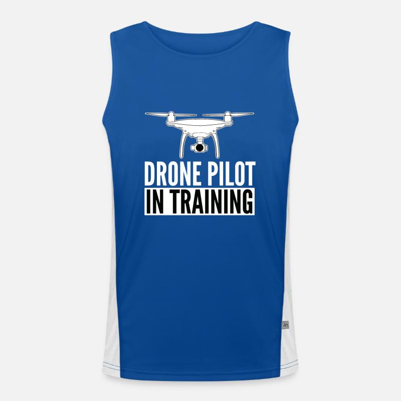 DRONE - Drone pilot in training Men's Functional Contrast Tank Top 