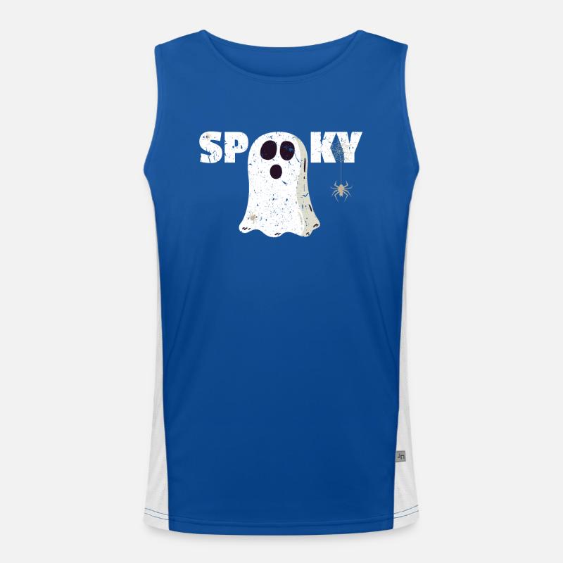 Ghosts - Spooky Men's Functional Contrast Tank Top 