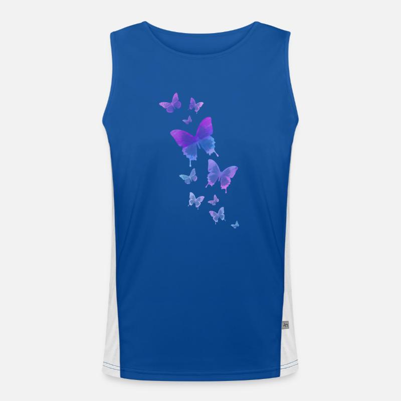 papillon papillon animal coloré couleur Débardeur respirant contrasté Homme 