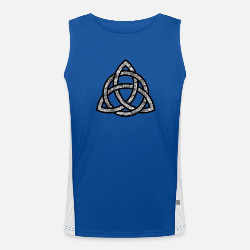 Keltischer Knoten Funktionelles Kontrast-Tank Top für Männer 