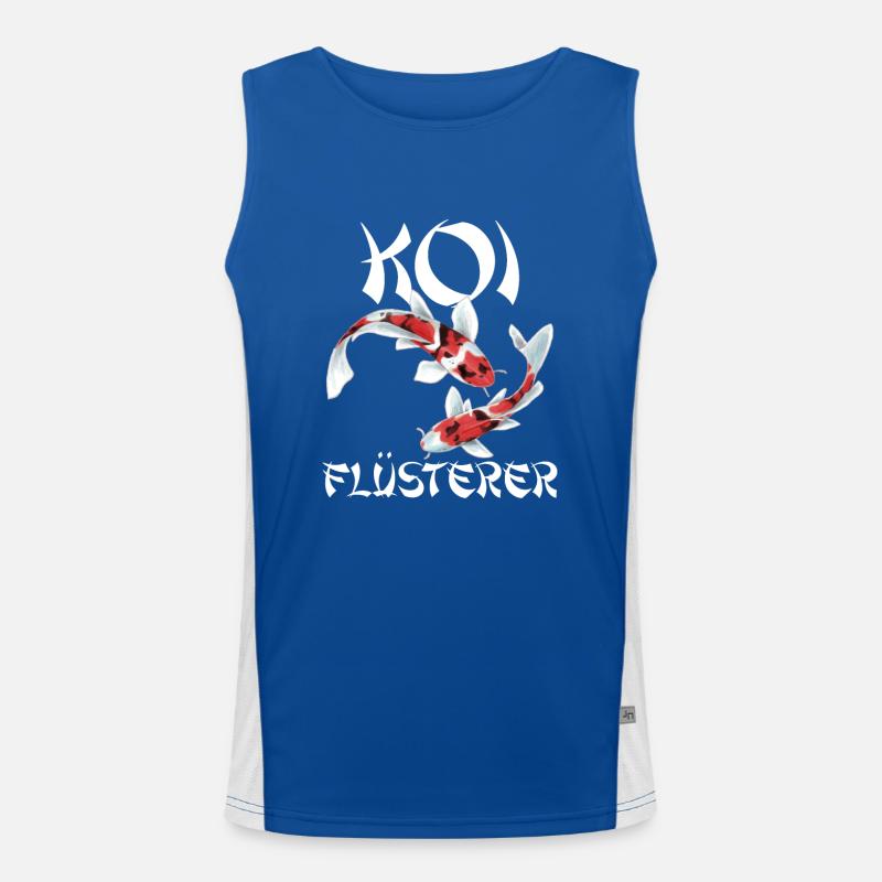 lustiges Koi Kois Koi Flüsterer Karpfen Geschenk Funktionelles Kontrast-Tank Top für Männer 