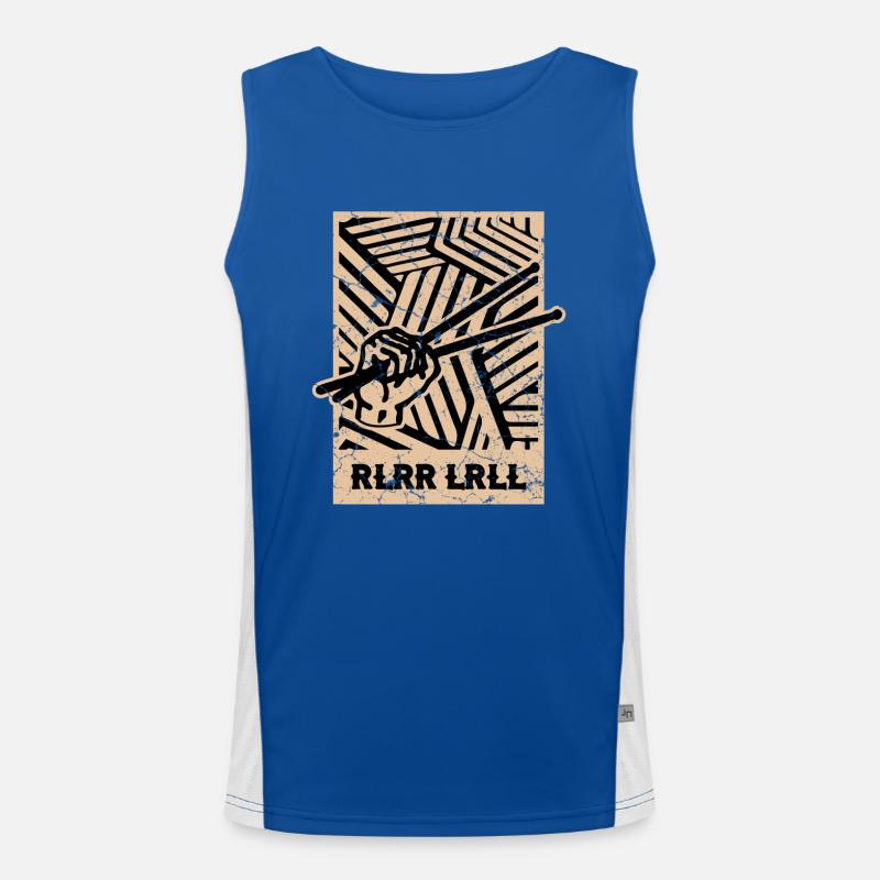 Batteur Drum Sticks Débardeur respirant contrasté Homme 