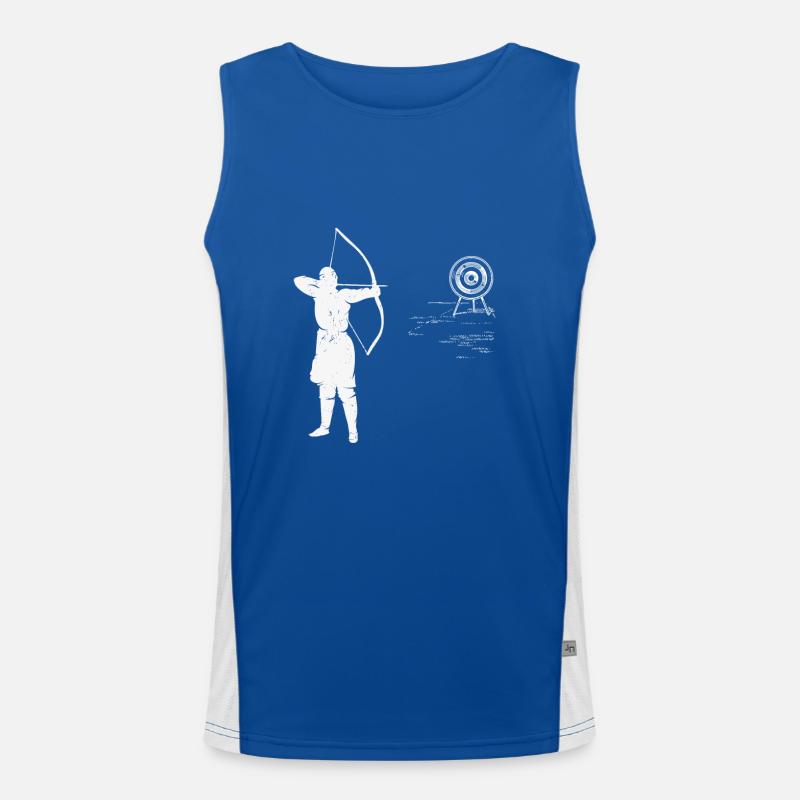 Tir à l’arc Flèche Flèche Tir à l’arc Cible Débardeur respirant contrasté Homme 