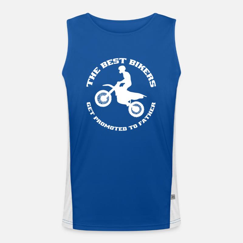 Motorcross Motorradfahrer Geschenk Motorrad Vater Funktionelles Kontrast-Tank Top für Männer 