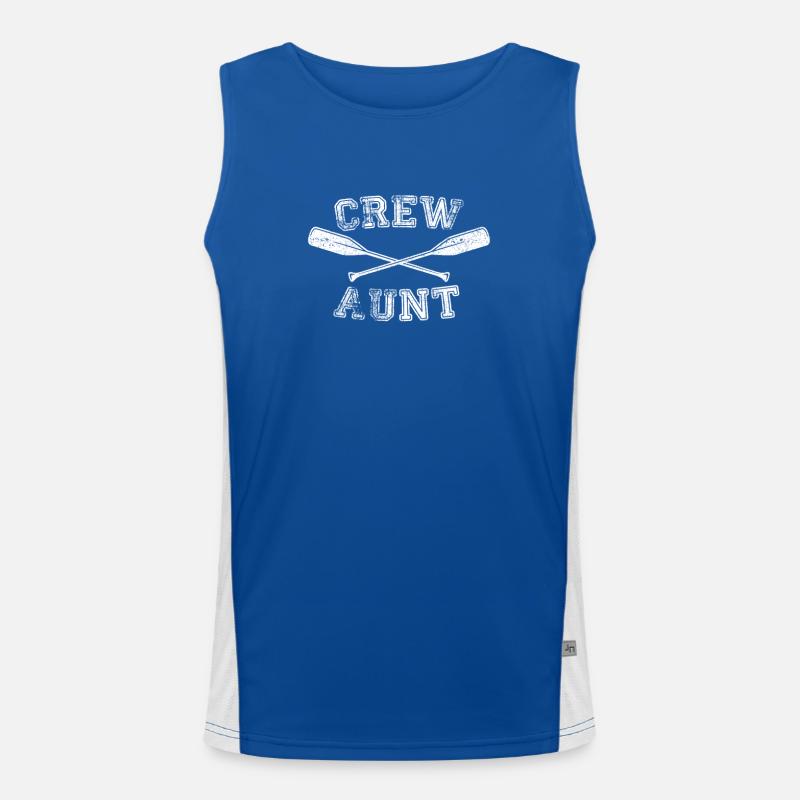 Crew Tante Rowing Coxswain Sculling Cool Boating Débardeur respirant contrasté Homme 
