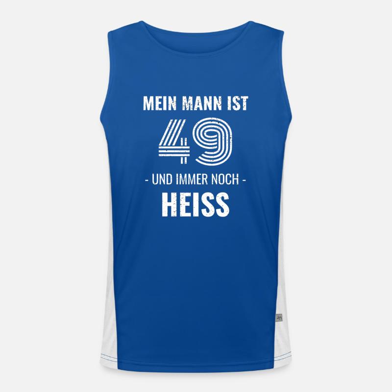 49 Jahre Geburtstag Ehemann Geschenk Funktionelles Kontrast-Tank Top für Männer 