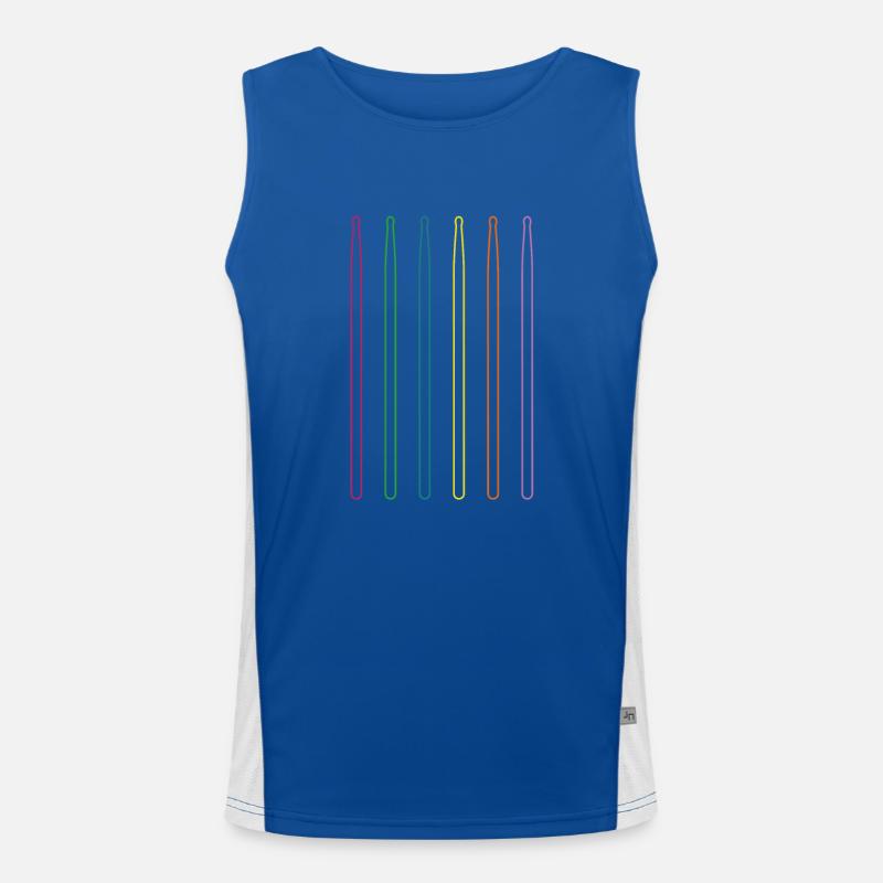 Schlagzeuger Drumsticks Drummer Men's Functional Contrast Tank Top 