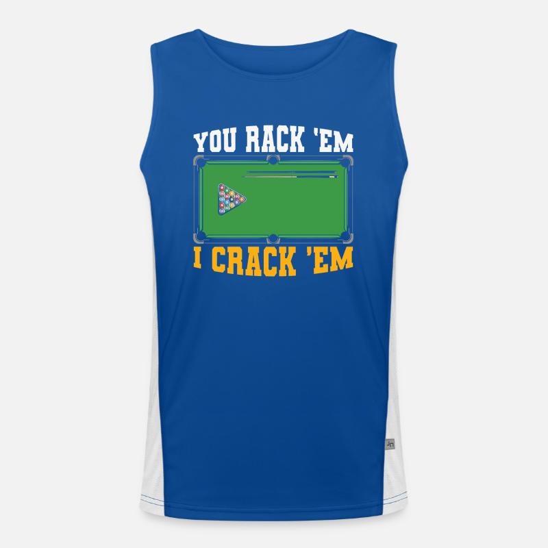 Billard Pool Billard Billardkugel Billardkö 8Ball Funktionelles Kontrast-Tank Top für Männer 