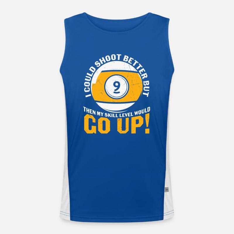 Billard Pool Billard Billardkugel Billardkö 8Ball Funktionelles Kontrast-Tank Top für Männer 