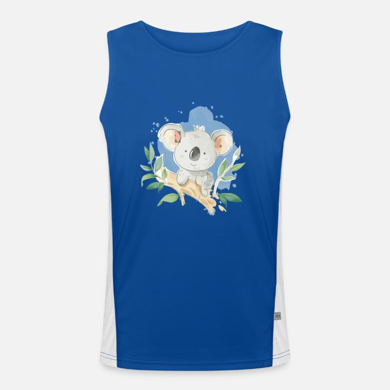 Koala Bleu Olivia Débardeur respirant contrasté Homme 