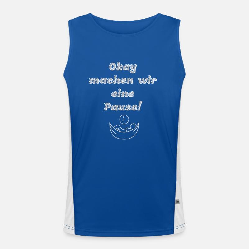 Ok. machen wir eine Pause Funktionelles Kontrast-Tank Top für Männer 