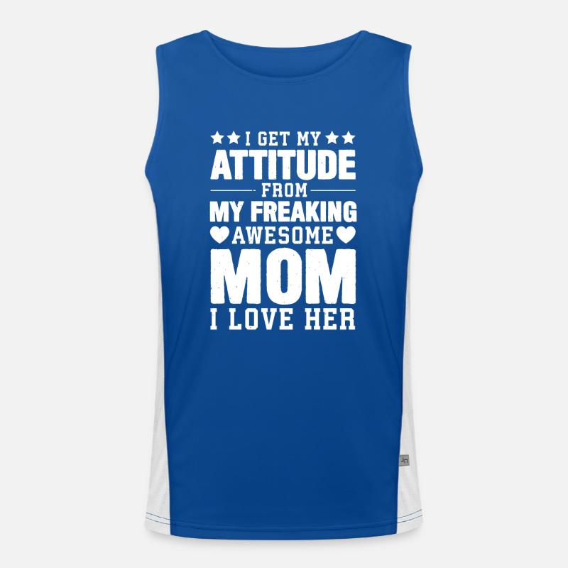 Beste Mama Überhaupt Muttertag Mutter Geschenk Funktionelles Kontrast-Tank Top für Männer 