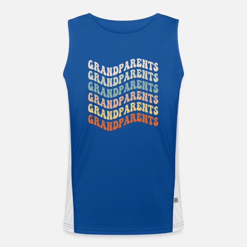 Eltern Großeltern Elternschaft Schwangerschaft oma Funktionelles Kontrast-Tank Top für Männer 