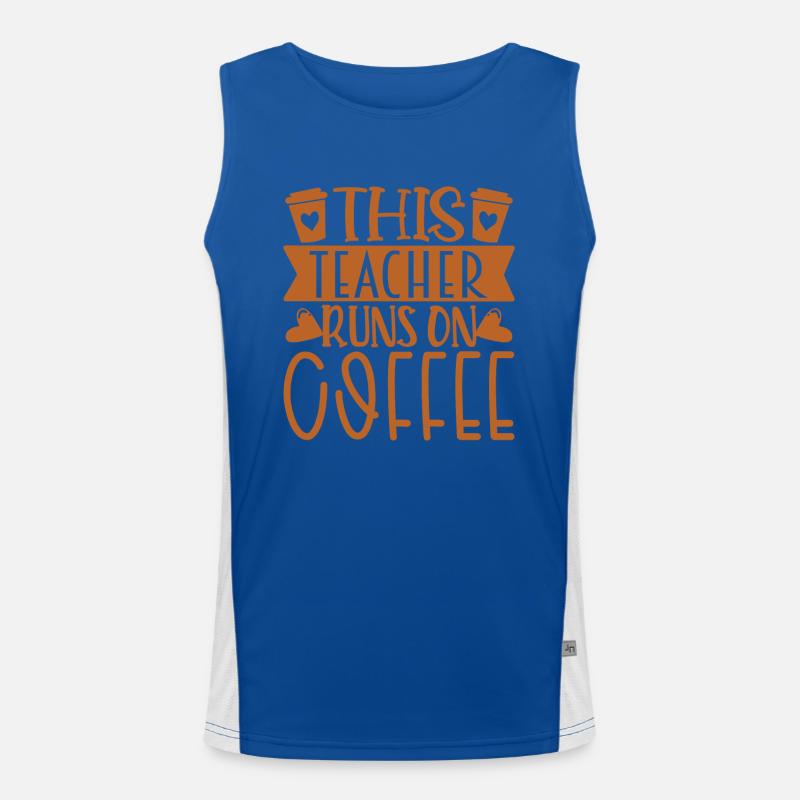 Teacher Learning Teaching Kindergarten Student School Men's Functional Contrast Tank Top 