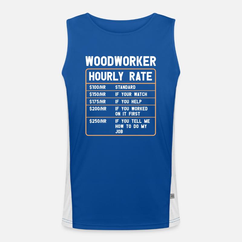 Tronçonneuse à bois Bûcheron Menuisier Escalade Débardeur respirant contrasté Homme 