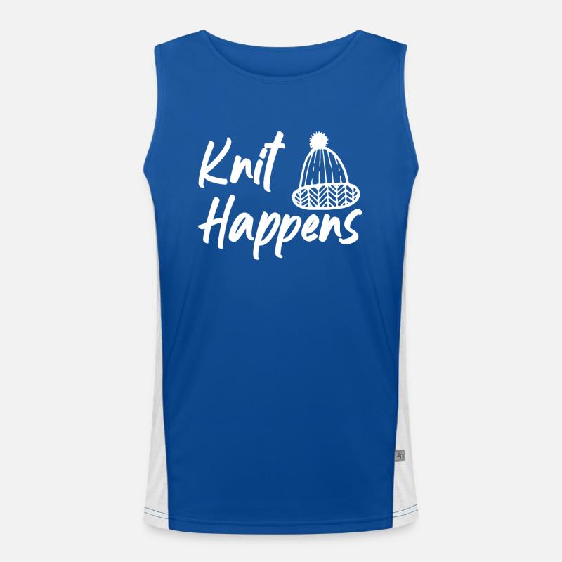 Knitting Handmade Crochet Sewing Seamstress Men's Functional Contrast Tank Top 