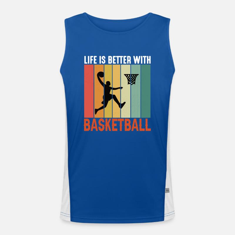 Basketteur Basketball Slamdunk BBall Korbleger Débardeur respirant contrasté Homme 