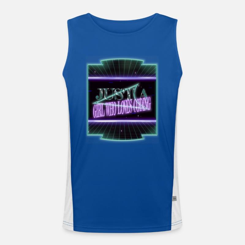 frontend developer college student awesome Men's Functional Contrast Tank Top 