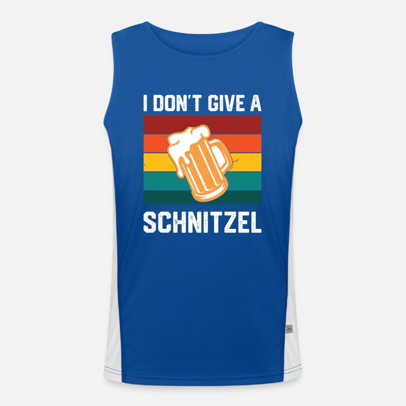 OKTOBER Bier Brezel Wurst Biergarten Schnitzel Funktionelles Kontrast-Tank Top für Männer 