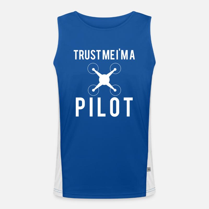 Drone Drone Pilote Drone Opérateur Quadcopter Débardeur respirant contrasté Homme 