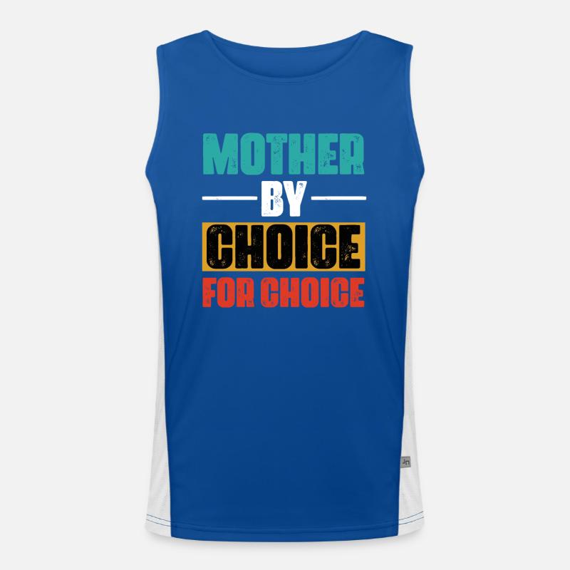 Mutter für Wahl durch Wahl Funktionelles Kontrast-Tank Top für Männer 