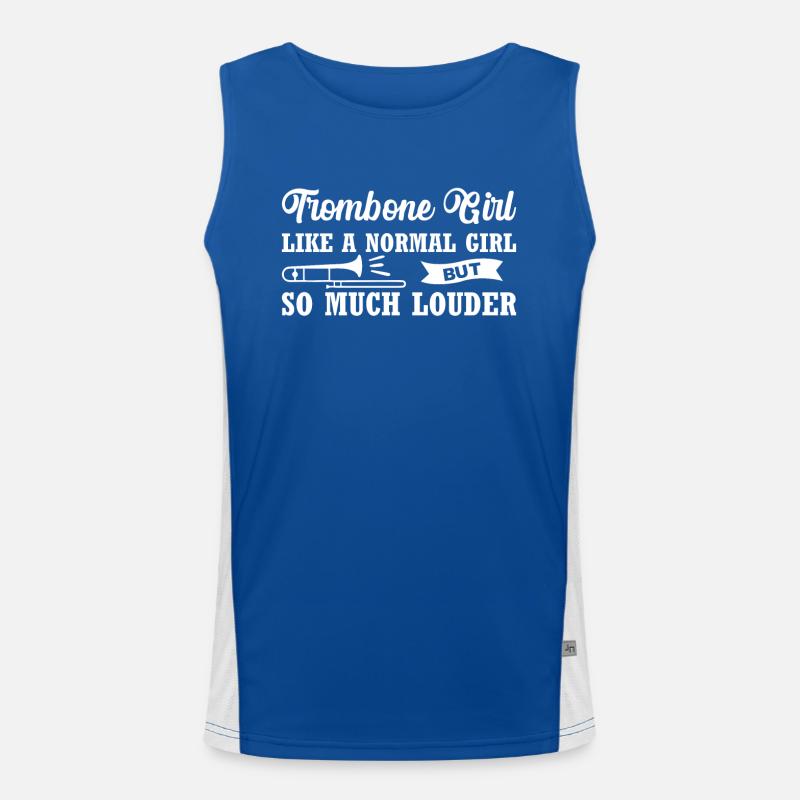 Trompete Orchester Musiker Trompeter Blasmusik Funktionelles Kontrast-Tank Top für Männer 