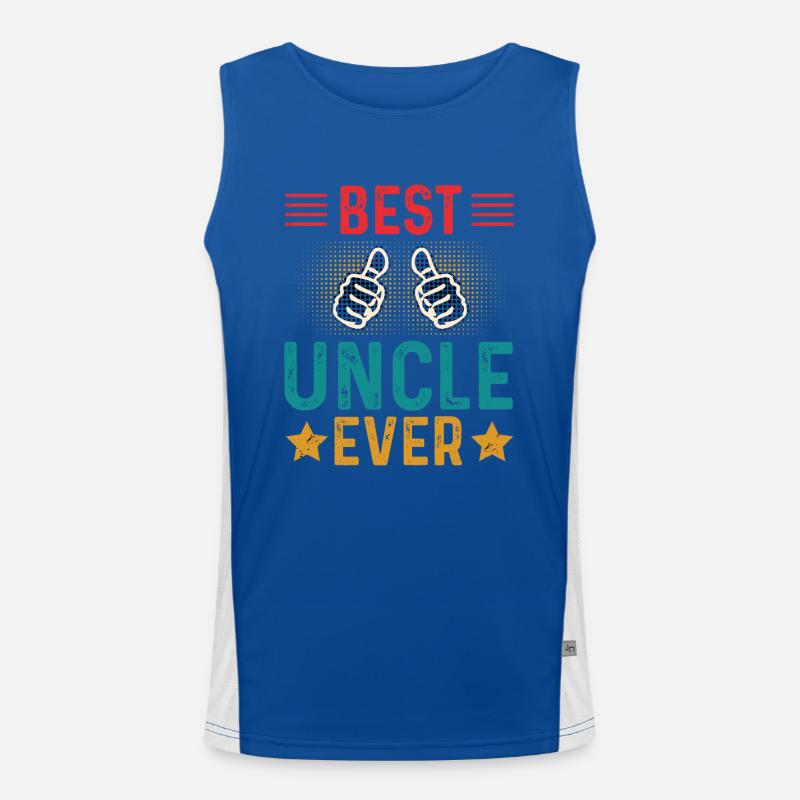 Bester Onkel Schlechter Einfluss Familie Geschenk Funktionelles Kontrast-Tank Top für Männer 